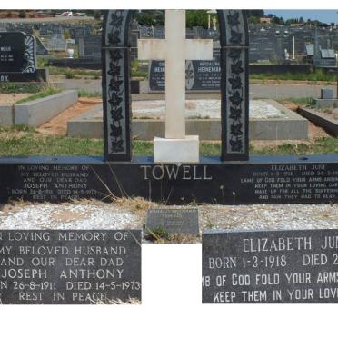TOWELL Joseph Anthony 1911-1973 &amp; Elizabeth June 1918-1988