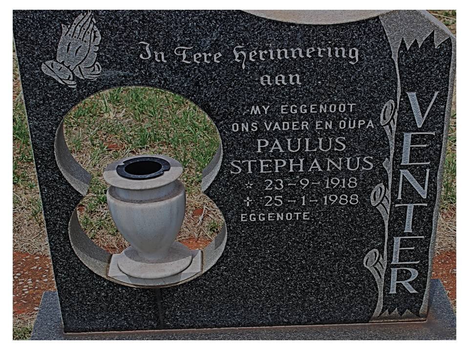 VENTER Paulus Stephanus 1918-1988