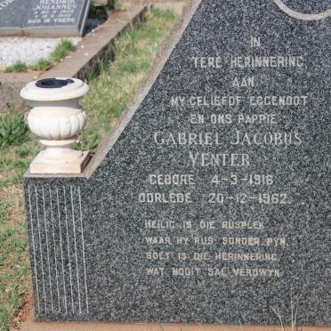 VENTER Gabriel Jacobus 1916-1962