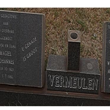 VERMEULEN Magiel Johannes 1923-1982 &amp; Wilhelmina Magaritha 1927-1990
