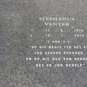 VENTER Stephanus 1979-2008