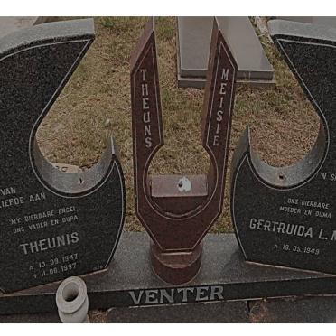 VENTER Theunis 1947-1997 &amp; Gertruida L.M.C. 1949-