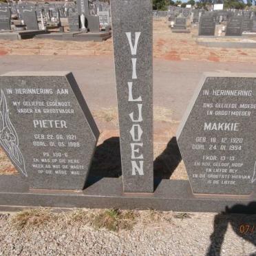 VILJOEN Pieter 1921-1988 &amp; Makkie 1920-1994
