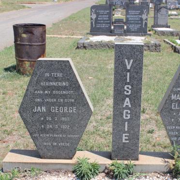 VISAGIE Jan George 1903-1972 &amp; Magdalena Elizabeth 1909-1983
