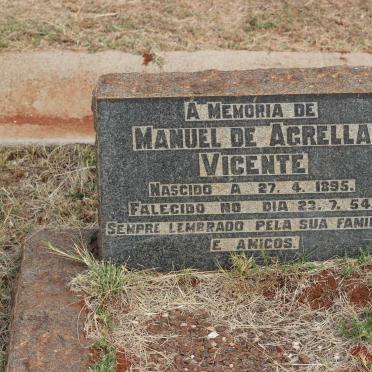 VICENTE Manuel De Agrella 1895-1954