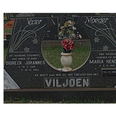 VILJOEN Didreck Johannes 1916-1983 &amp; Maria Hendrina 1919-2008