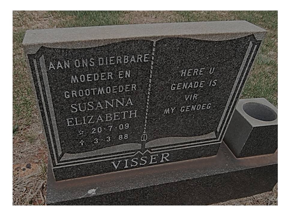 VISSER Susanna Elizabeth 1909-1988