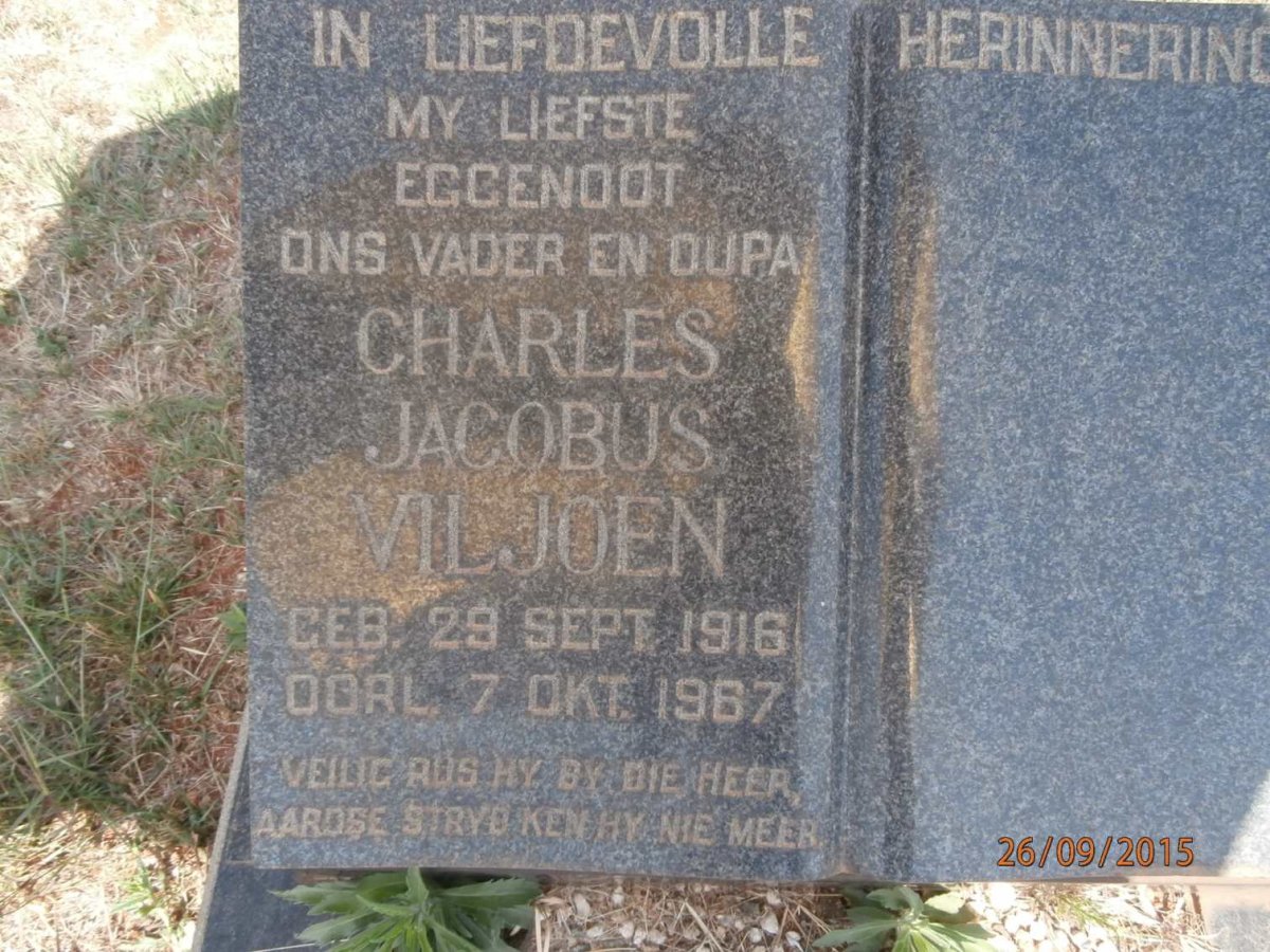 VILJOEN Charles Jacobus 1916-1967