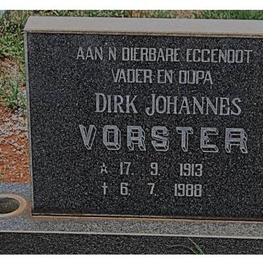 VORSTER Dirk Johannes 1913-1988
