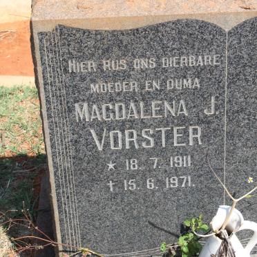 VORSTER Magdalena J. 1911-1971