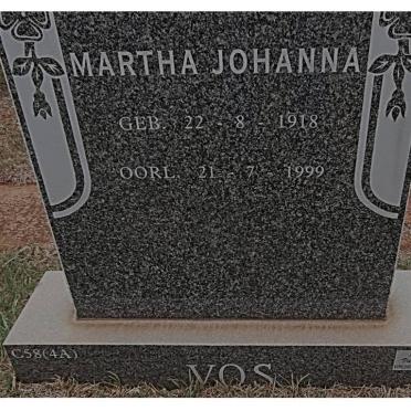 VOS Martha Johanna 1918-1999