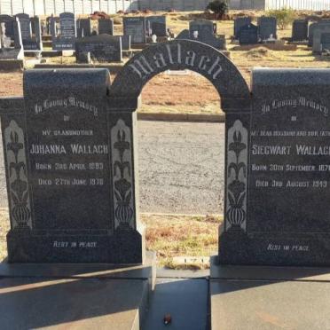 WALLACH Siegwart 1870-1949 &amp; Johanna 1893-1978