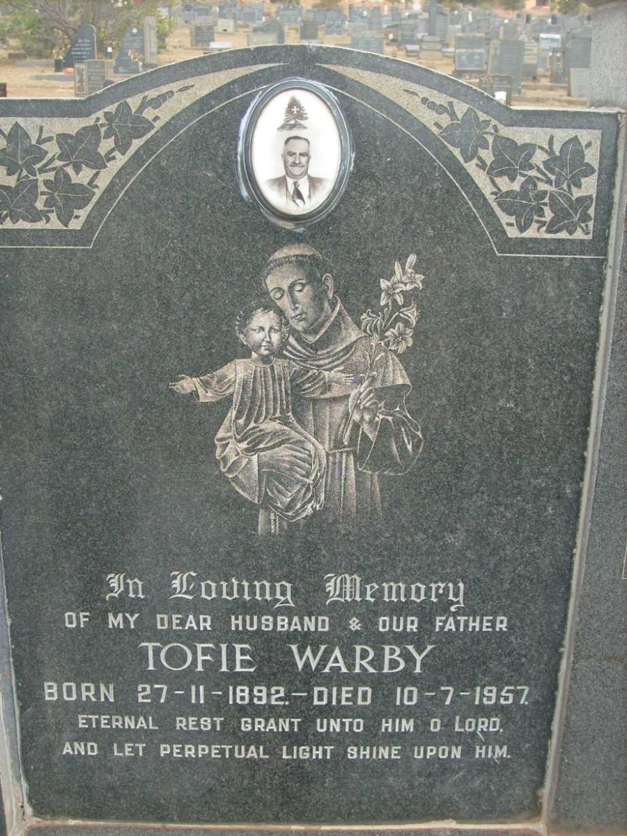 WARBY Tofie 1892-1957