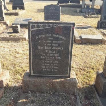 WESSELS Dirk Louis Johannes 1890-1948