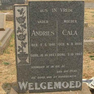 WELGEMOED Andries 1881-1957 &amp; Cala 1885-1962