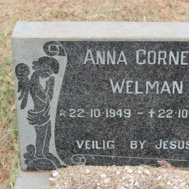 WELMAN Anna Cornelia 1949-1949