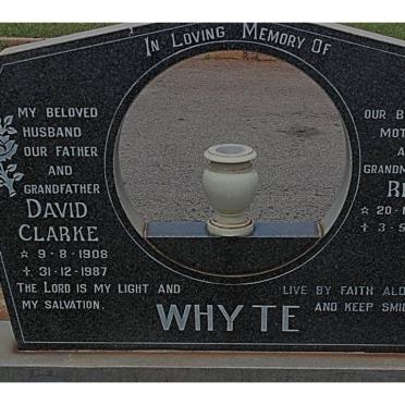 WHYTE David Clarke 1908-1987 &amp; Rita 1914-1998