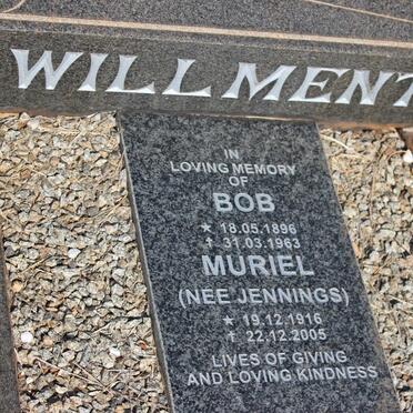 WILLMENT Bob 1896-1963 &amp; Muriel JENNINGS 1916-2005