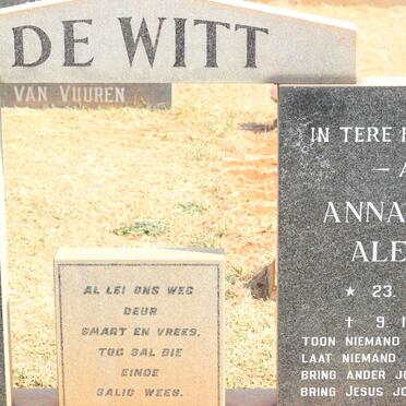 WITT Jan Dawid, de 1918-1976 &amp; Anna Maria Aletta 1922-1999