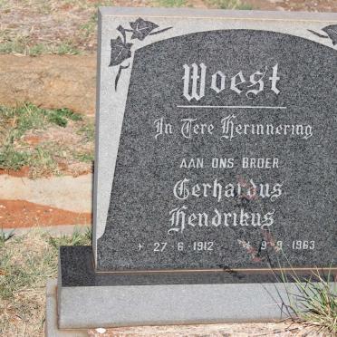 WOEST Gerhardus Hendrikus 1912-1963