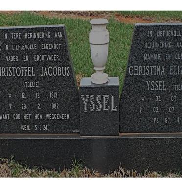 YSSEL Christoffel Jacobus 1913-1982 &amp; Christina Elizabeth 1918-1987