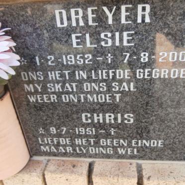 DREYER Chris 1951- &amp; Elsie 1952-2003