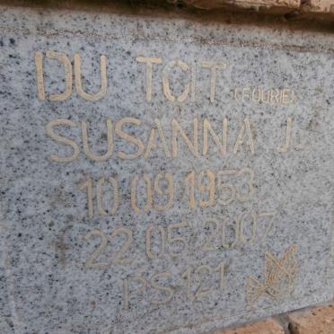 TOIT Susanna J., du nee FOURIE 1953-2007