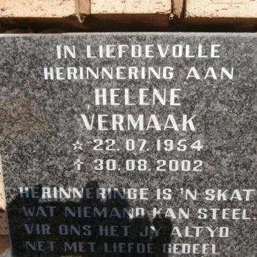 VERMAAK Helene 1954-2002