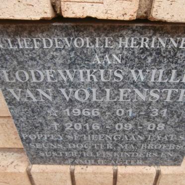 VOLLENSTEE Lodewikus Willem, van 1966-2016