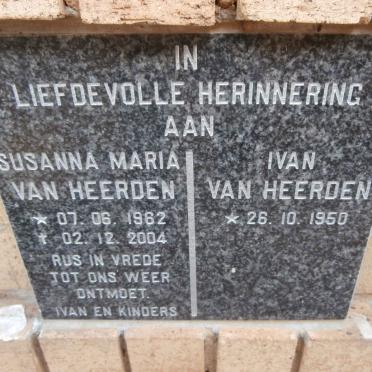 HEERDEN Ivan, van 1950- &amp; Susanna Maria 1962-2004