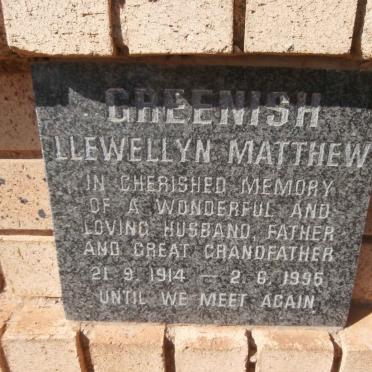 GREENISH Llewellyn Matthew 1914-1995