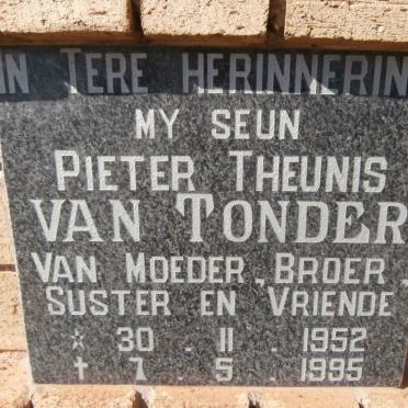 TONDER Pieter Theunis, van 1952-1995
