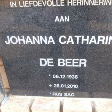BEER Johanna Catharina, de 1938-2010