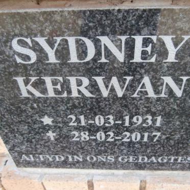 KERWAN Sydney 1931-2017