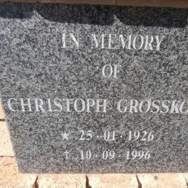 GROSSKOPF Christoph 1926-1996