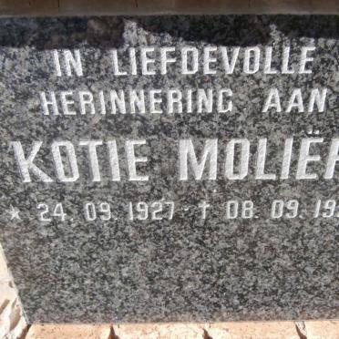 MOLIER Kotie 1927-1995