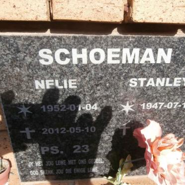 SCHOEMAN Stanley 1947- &amp; Nelie 1952-2012