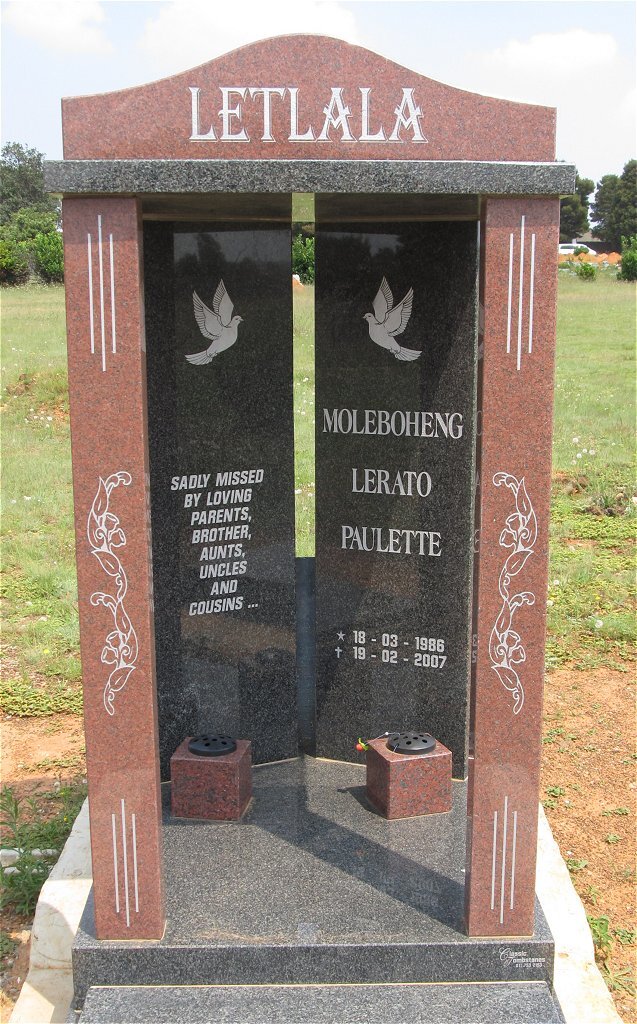LETLALA Moleboheng Lerato Paulette 1986-2007