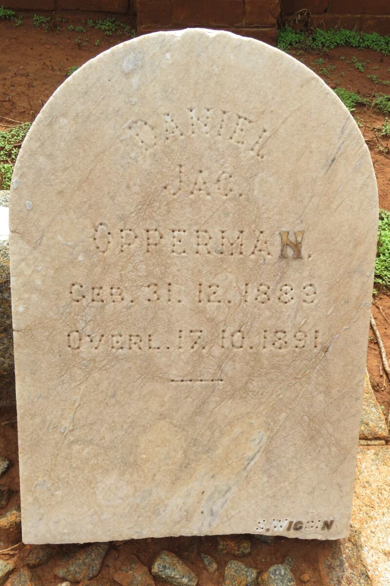 OPPERMAN Daniel Jac. 1889-1891