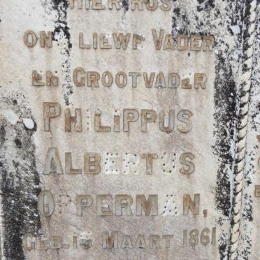 OPPERMAN Philippus Albertus 1861-1939