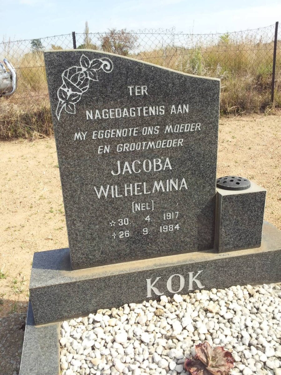 KOK Jacoba Wilhelmina nee NEL 1917-1984