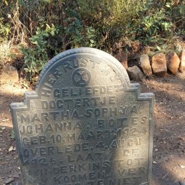 BOTES Martha Sophya Johanna 1924-1926