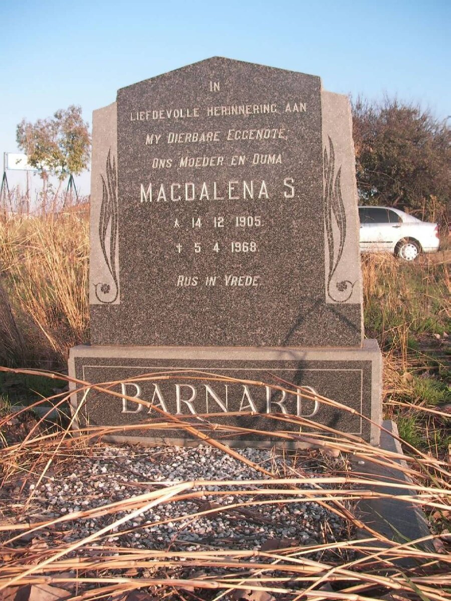 BARNARD Magdalena S. 1905-1968