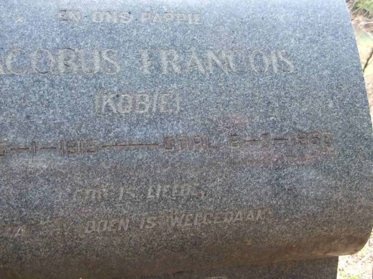 BURGER Jacobus Francois 1915-1955