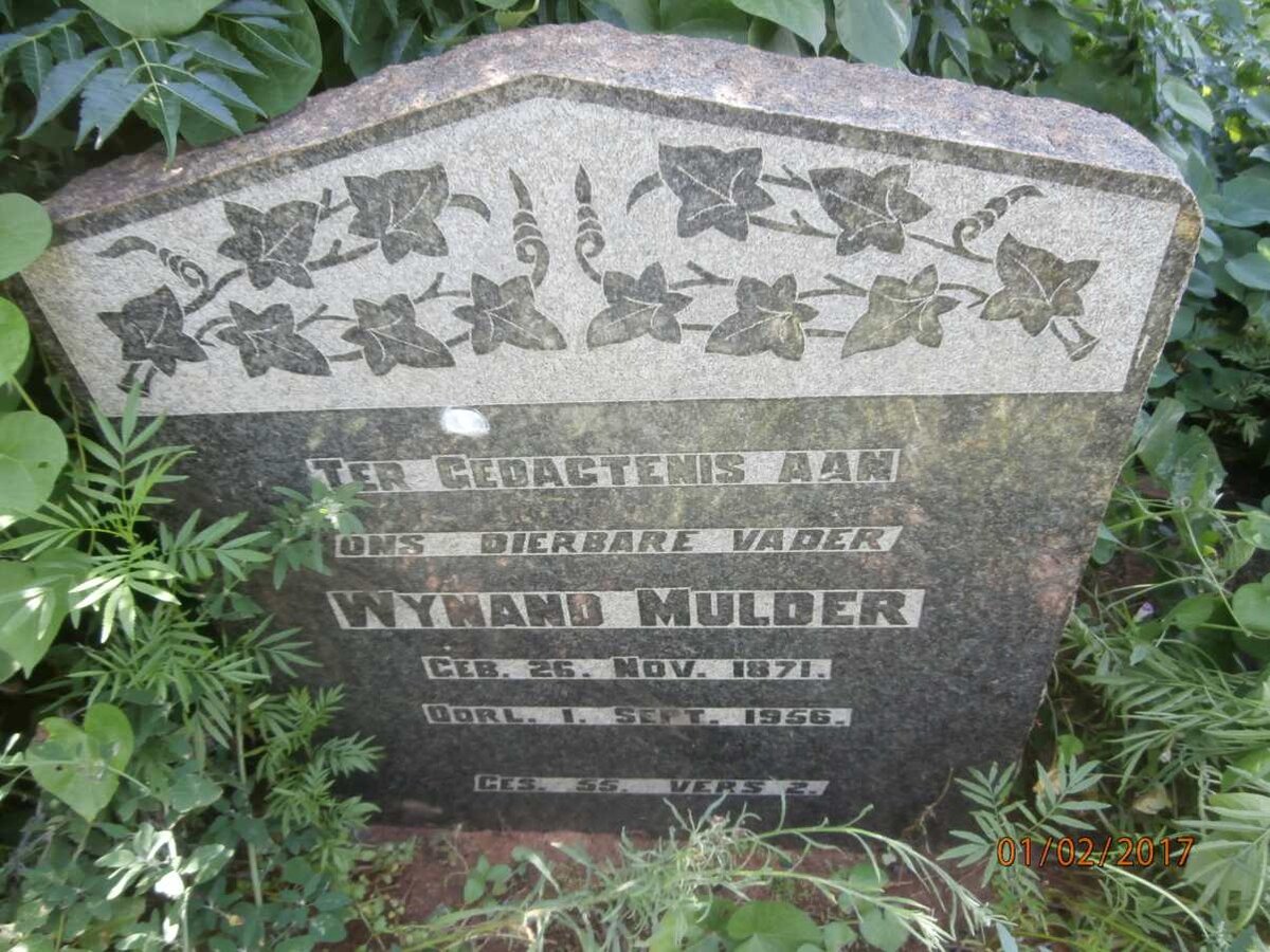 MULDER Wynand 1871-1956