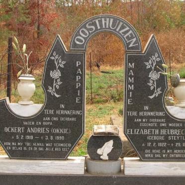 OOSTHUIZEN Ockert Andries 1919-1990 &amp; Elizabeth Heubrecht STEYTLER 1922-1987