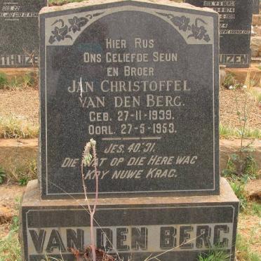 BERG Jan Christoffel, van den 1939-1953