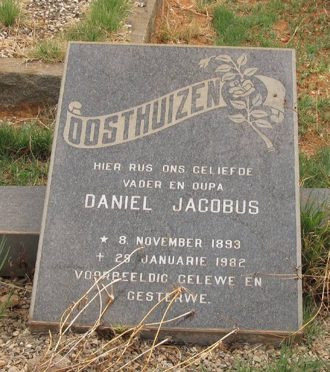 OOSTHUIZEN Daniel Jacobus 1893-1982