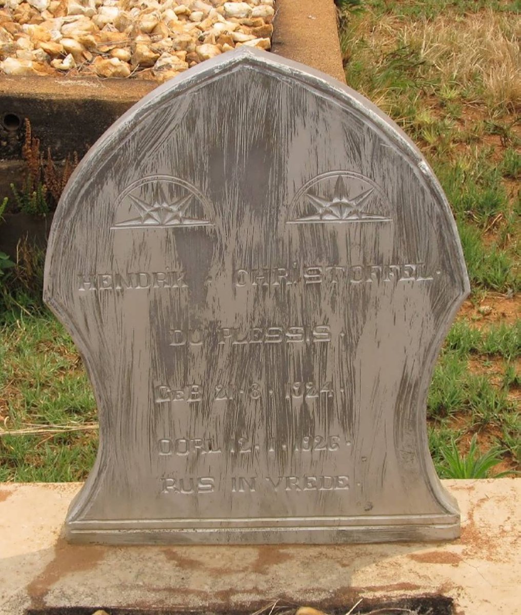 PLESSIS Hendrik Christoffel, du 1924-1926