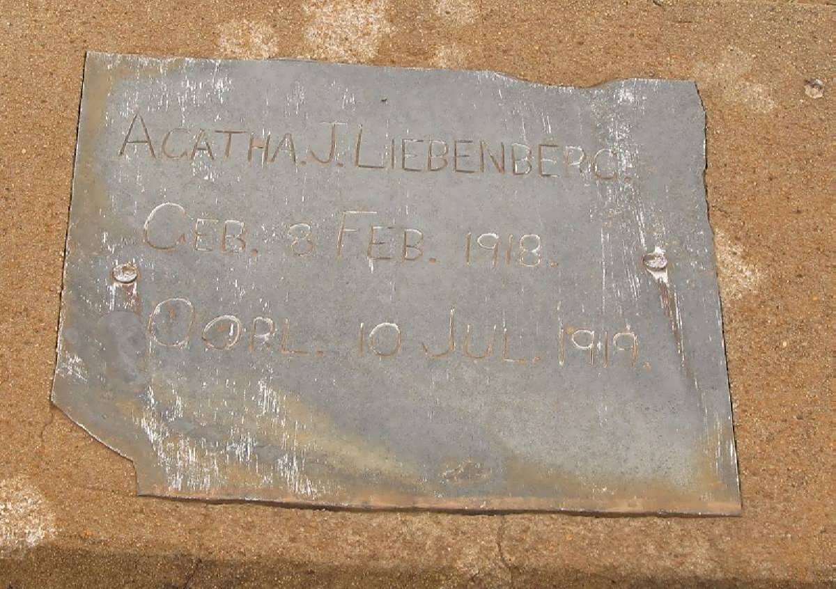 LIEBENBERG Agatha J. 1918-1919